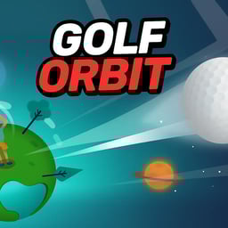 A golf ball on a golf course.